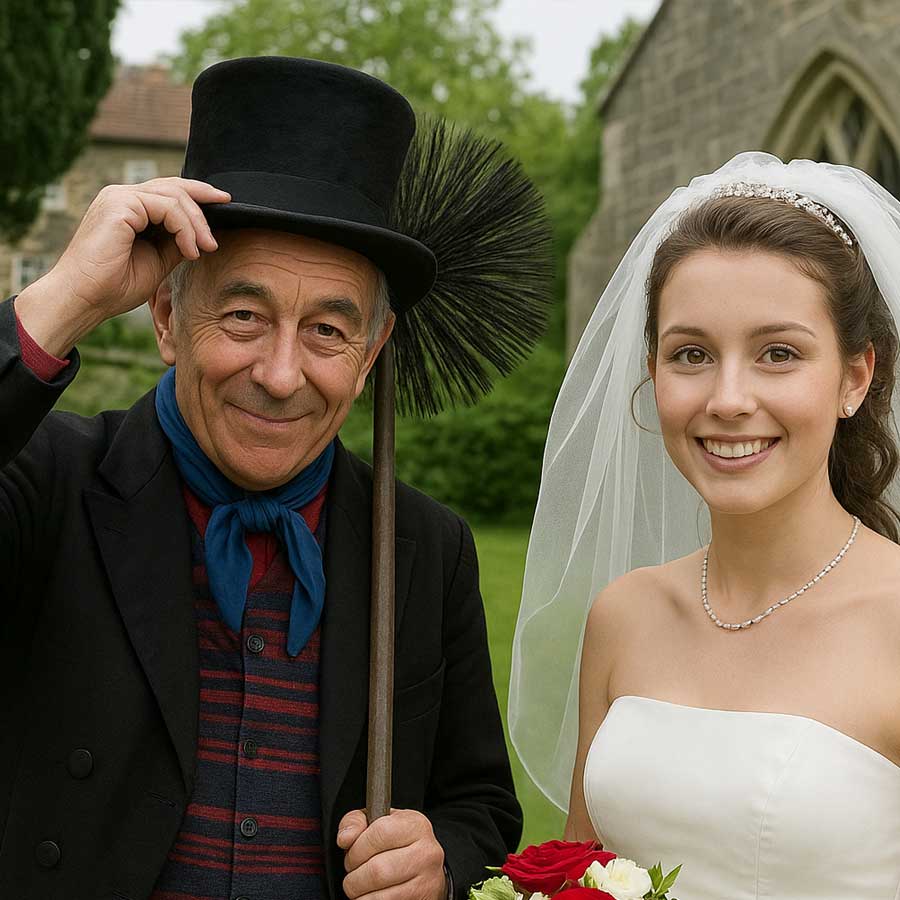chimney sweep wedding